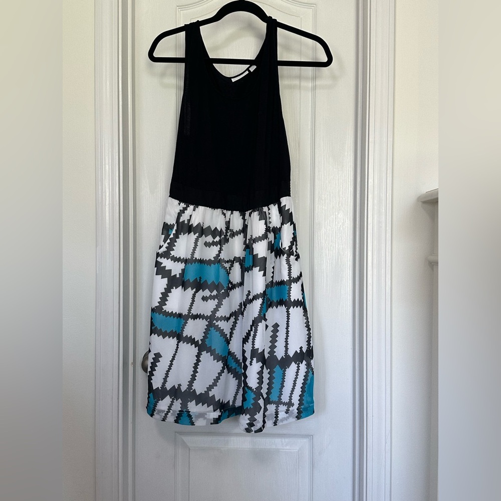 Stylish Black and Blue Dress